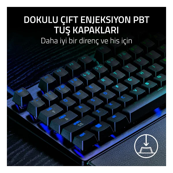Razer Huntsman V3 Pro 8khz RGB Tkl Analog Optical Switch Kablolu Mekanik Oyuncu Klavyesi - Görsel 9