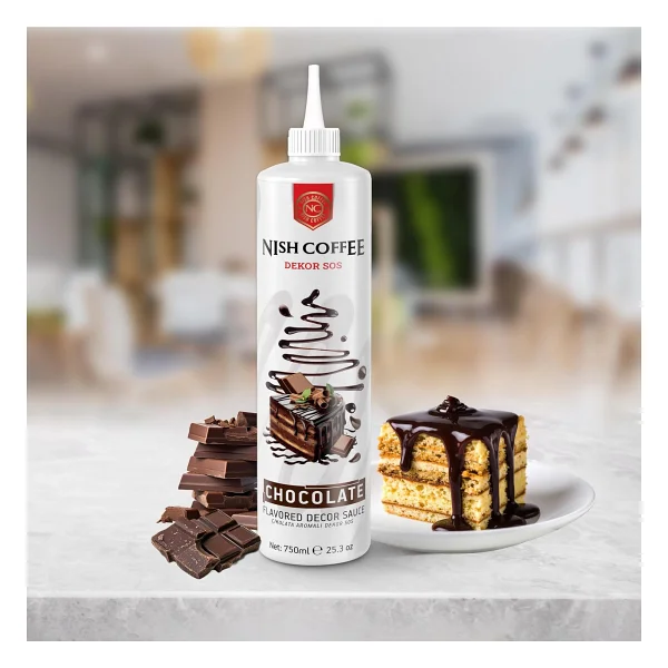 Nish Çikolata Aromalı Dekor Sos 750 Gr - Görsel 2