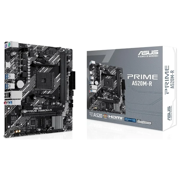 Asus Prime A520M-R 2xDDR4 HDMI 1xM2 AM4 Anakart - Görsel 6