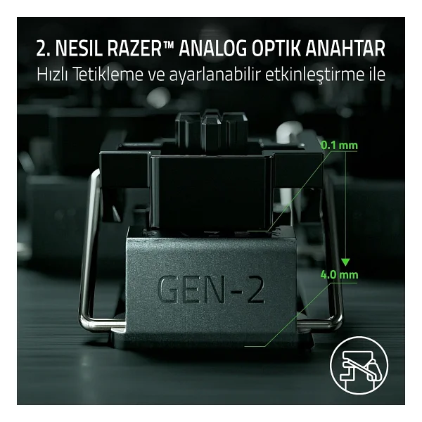 Razer Huntsman V3 Pro Mini %60 RGB Tkl Analog Optical Switch Kablolu Mekanik Oyuncu Klavyesi - Görsel 3