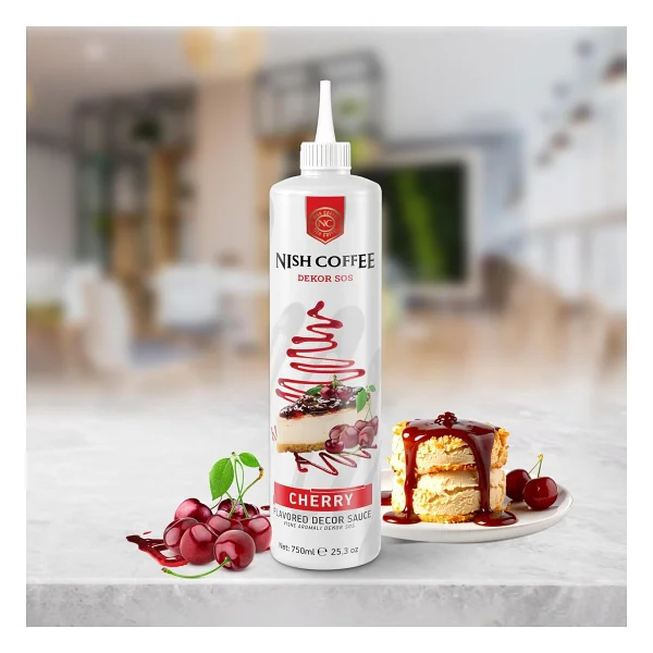 Nish Vişne Aromalı Dekor Sos 750 gr - Görsel 2