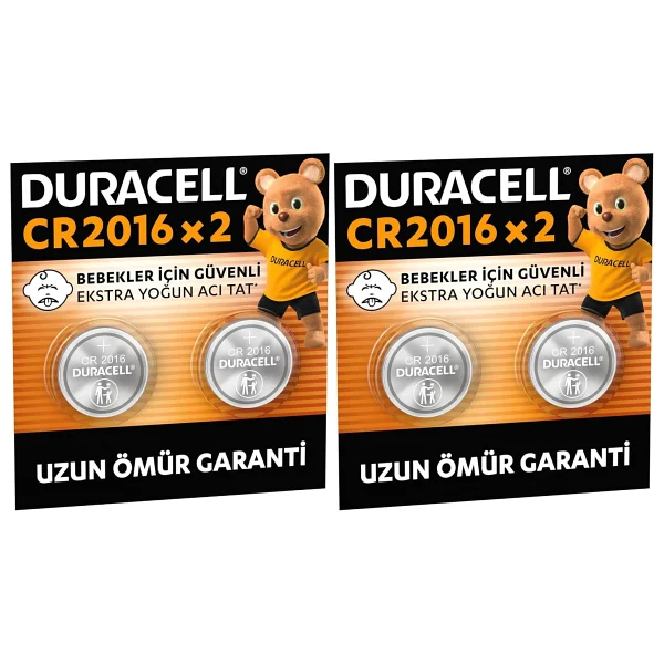 Duracell DL/CR 2016 Lityum Düğme Pil 3 Volt 2'Lİ Paket - Görsel 9