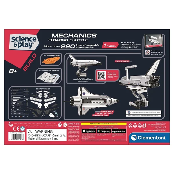 Clementoni Mekanik Laboratuvarı Nasa Uzay Mekiği 75069tr - Görsel 3