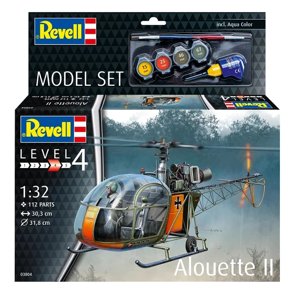 Revell Model Set Alouette II Uçak Seti - Görsel 2