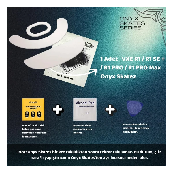 Klasse Onyx Mouse Skate (Vxe R1 / R1 Se + / R1 Pro / R1 Pro Max İle Uyumlu Skatez) - Görsel 4