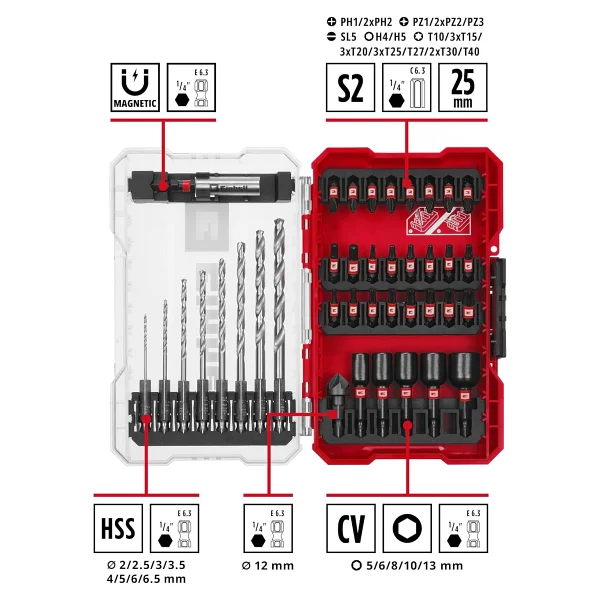 Einhell M-Case 49108773 39 Parça Matkap Bits Ucu Seti - Görsel 2