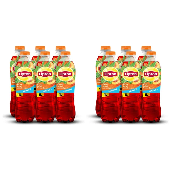 Lipton Ice Tea Şekersiz Şeftali Aromalı Soğuk Çay Pet 6 Adet X 1 L - Görsel 4