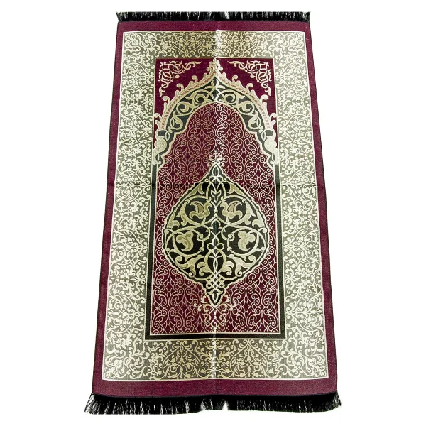ihvan online Ekonomik Osmanlı Tafta Seccade - 0150 (Bordo) - Görsel 9