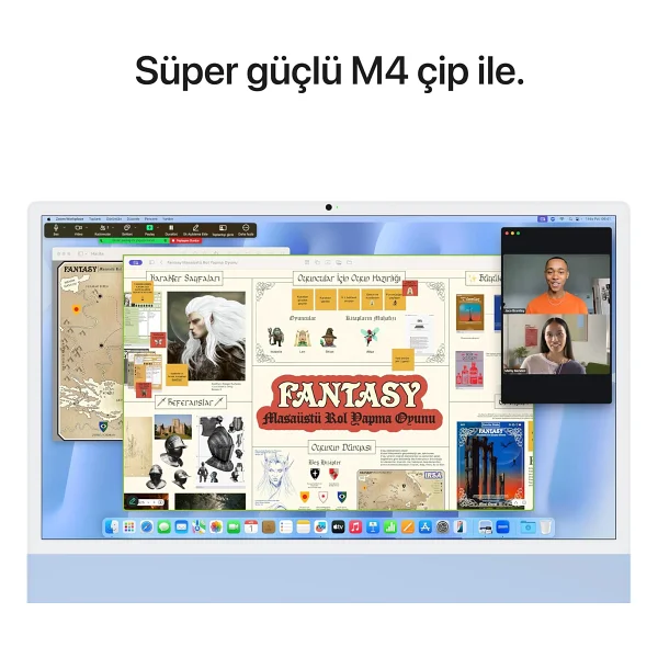 iMac M4 Mavi Md2t4tu/A 24 GB 512 GB SSD 10c GPU 24" 4.5k All İn One PC - Görsel 4