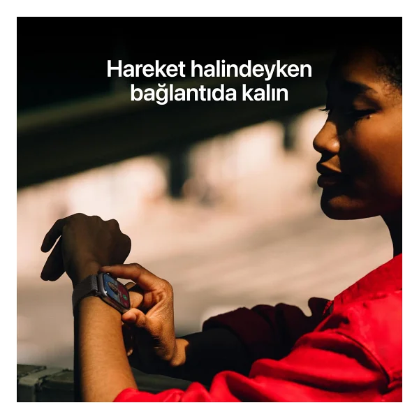 Apple Watch Series 11 GPS + Cellular 46mm Natürel Titanyum Kasa Ve Taş Grisi Spor Kordon Akıllı Saat - Görsel 5