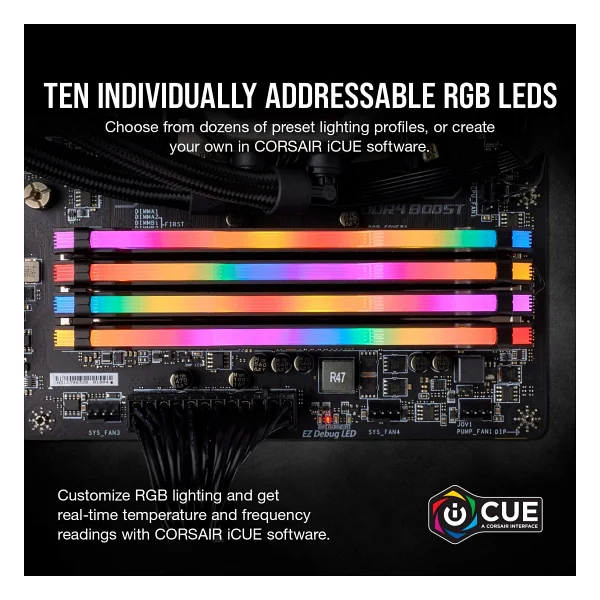 Corsair Vengeance RGB Pro 32 GB (2x16) 3200 MHz Cmw32gx4m2e3200c16 DDR4 RAM - Görsel 3