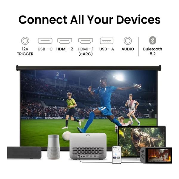 BenQ TK705i 3000 Lümen Android LED 4K Projeksiyon Cihaz - Görsel 6