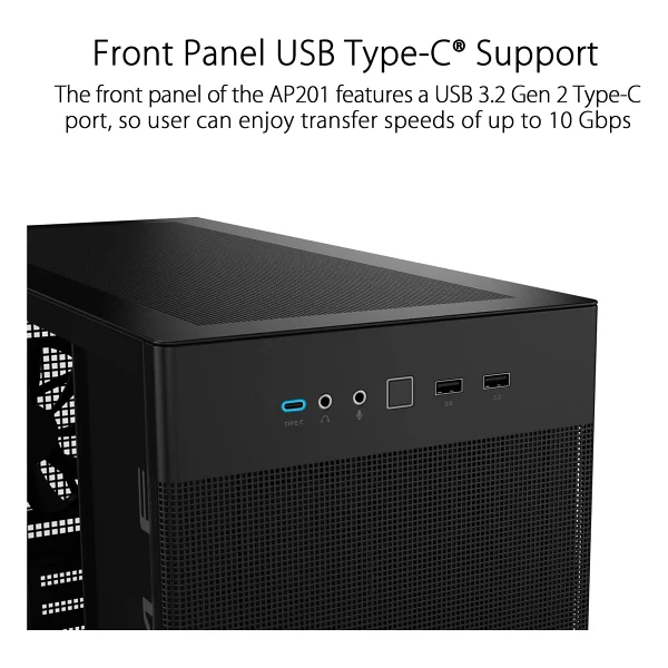 Asus Prime Ap201 Temperli Fanlı Micro Atx Bilgisayar Kasası - Görsel 6