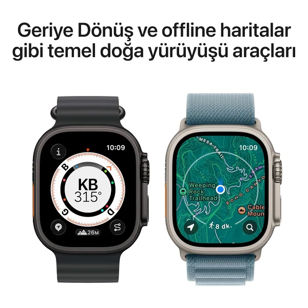 Apple Watch Ultra 3 GPS + Cellular 49mm Siyah Titanyum Kasa Akıllı Saat - Görsel 4