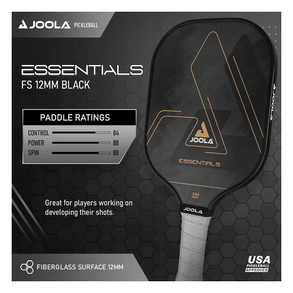 JOOLA Güçlendirilmiş Fiberglas Yüzey ve Petek Polipropilen Çekirdek ile Essentials Performance Pickleball küreği - Görsel 2