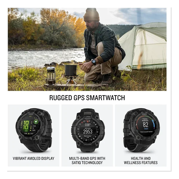 Garmin Instinct 3 45mm AMOLED Akıllı Saat - Görsel 2