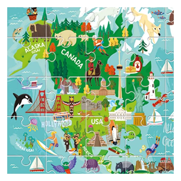 Headu 108 Parça Dünya Turu Puzzle - Görsel 3