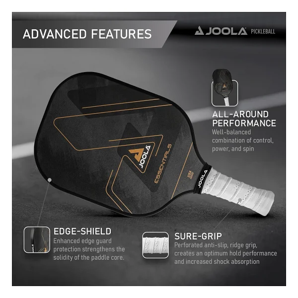 JOOLA Güçlendirilmiş Fiberglas Yüzey ve Petek Polipropilen Çekirdek ile Essentials Performance Pickleball küreği - Görsel 3