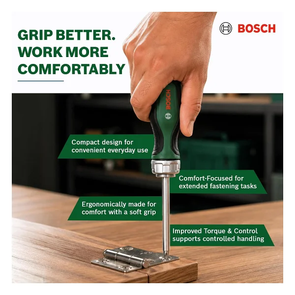 Bosch 1600a02bx2 12 Parça Cırcırlı Tornavida Seti - Görsel 6