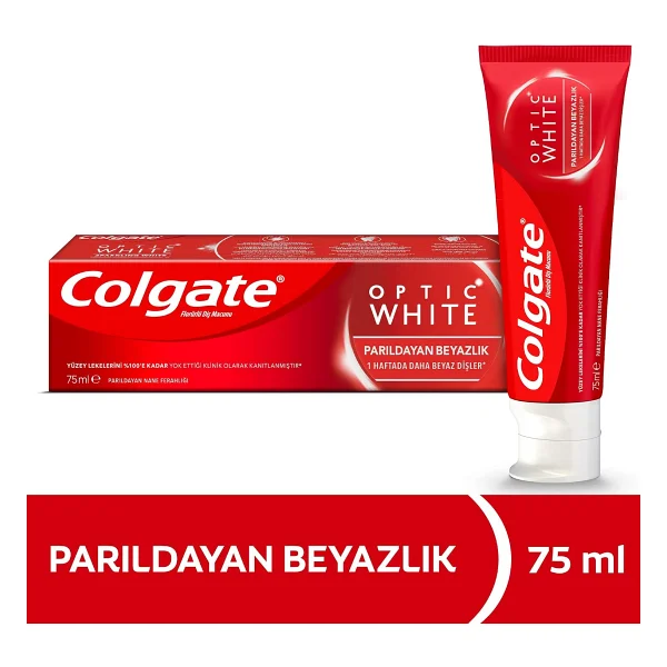 Colgate Optic White Parıldayan Beyazlık 75 Ml Florürlü Diş Macunu - Görsel 2