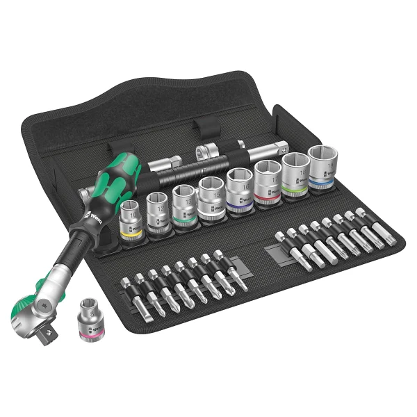 Wera 8100 05004016001 1/4" 28 Parça Cırcırlı Lokma Takımı - Görsel 10