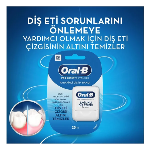 Oral-B Pro-Expert Advanced Sağlıklı Diş Etleri 25 M Diş İpi - Görsel 3