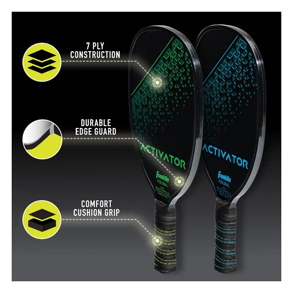 Franklin Sports - Ahşap Pickleball Kürek 4 Oyuncu Kürek Ve Top Seti - Abd Pickleball (Usapa) Onaylandı - Görsel 5