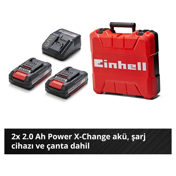 Einhell Te-CD 18 Li-İ Bl Çift Akülü 2 Ah Darbeli Matkap - Görsel 6