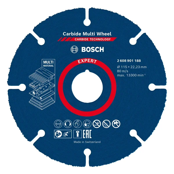 Bosch Expert Carbide Multi Wheel X-Lock 2608901193 125x22.23 Mm Kesici Disk - Görsel 10