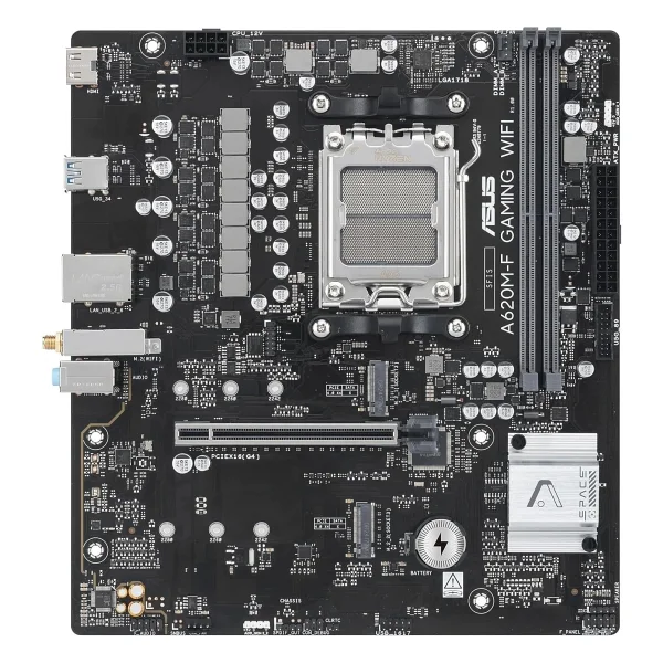 Asus Prime A620M-F Gaming Wi-Fi 2xDDR5 HDMI 1xM2 AM5 Anakart - Görsel 2
