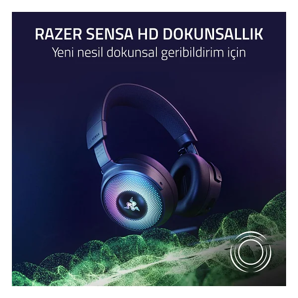 Razer Kraken V4 Pro Rz04-05160100-R3m1 RGB Kablolu/Kablosuz Kulak Üstü Oyuncu Kulaklığı - Görsel 6