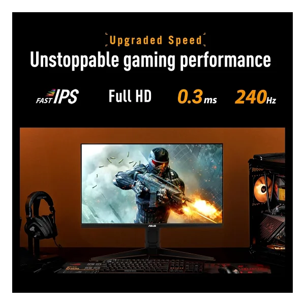 Asus Tuf Gaming Vg279qml5a 27" 0.3 Ms Full HD Pivot Ips 240 Hz Oyuncu Monitörü - Görsel 3