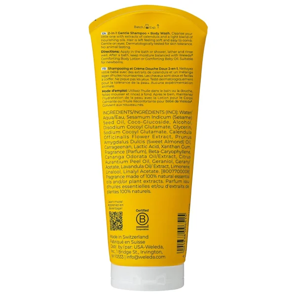 Weleda Baby Calendula Organik Bebek Saç Ve Vücut Şampuanı 200 Ml - Görsel 8