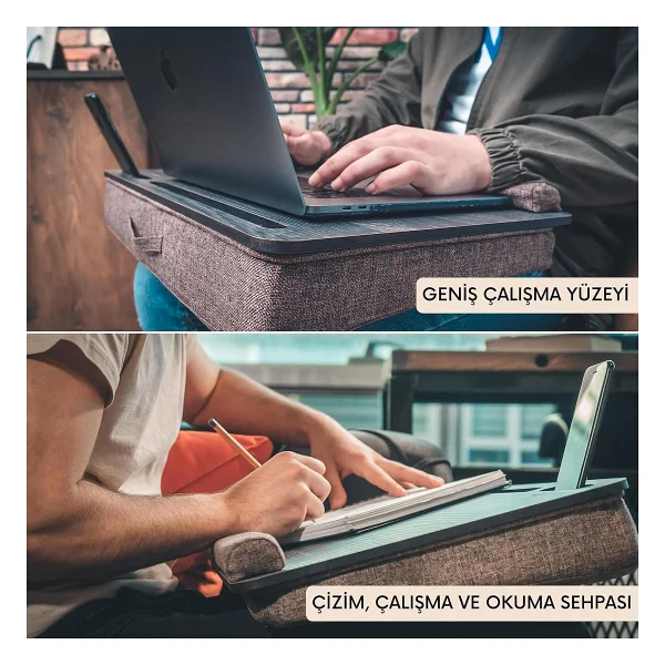 Vigo Wood LS021 Minderli 15,6" ve 17,3" Laptop Sehpası - Görsel 5