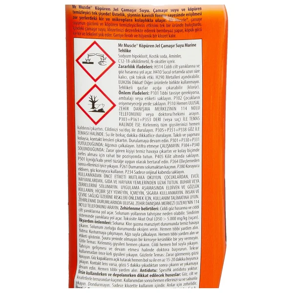 Mr Muscle Marine Kokulu Çamaşır suyu Katkılı Tuvalet Temizleyici 750 mL - Görsel 4