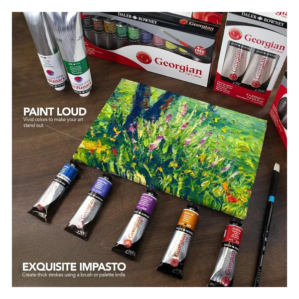 Daler-Rowney Georgian 38 Ml Yağlı Boya N:505 Cadmium Red Light Hue - Görsel 5