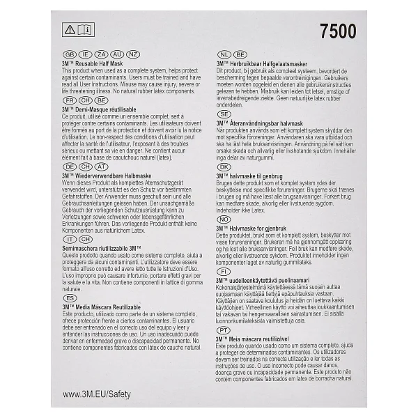 3m 7502 Yarım Yüz Maske - Görsel 3