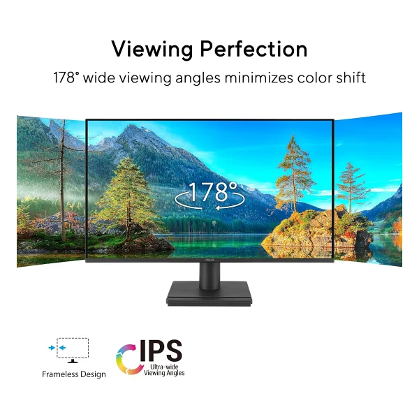 Asus VA249HG 23.8'' IPS 1920x1080 1ms 120Hz HDMI VGA VESA EyeCare Çerçevesiz Monitör - Görsel 4