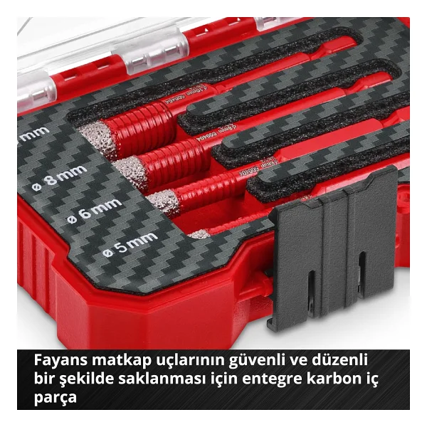 Einhell XS-CASE 49500404 4 Parça Elmas Fayans Matkap Ucu Seti - Görsel 10