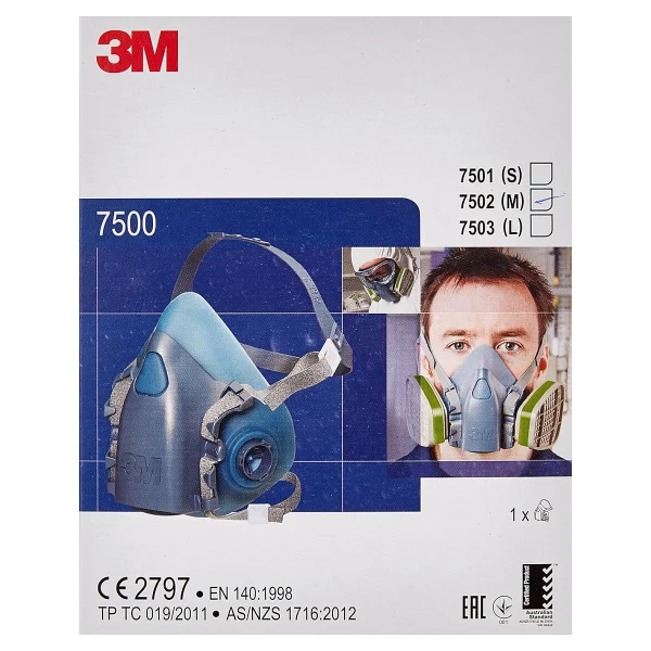 3m 7502 Yarım Yüz Maske - Görsel 2