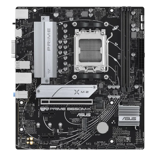 Asus Prime B650M-K 2xDDR5 VGA HDMI 2xM.2 AM5 Anakart - Görsel 3