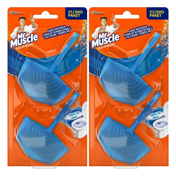 Mr. Muscle Klozet Blok Aqua Mavi 2'li Koku Giderici - Görsel 6