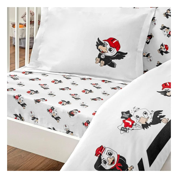 Taç Beşiktaş Stripe Standart Pamuk Nevresim Takımı, Siyah, Beyaz, Bebek - Görsel 2