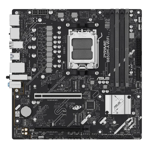 Asus Prime B850M-A Wi-Fi AMD AM5 DDR5 Micro ATX Anakart - Görsel 3