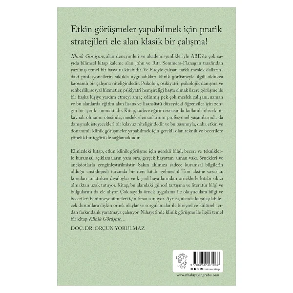 Klinik Görüşme - John Sommers Flanagan, Rita Sommers Flanagan - Görsel 2