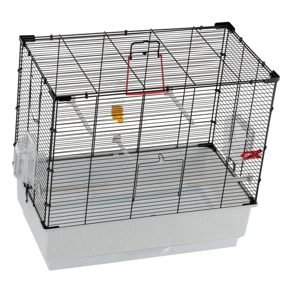 Ferplast 52003817 Vogelheim REKORD 4, muhabbet kuşları için, komple donanım, Ölçüler: 60 x 32,5 x 57,5 cm, siyah - Görsel 5