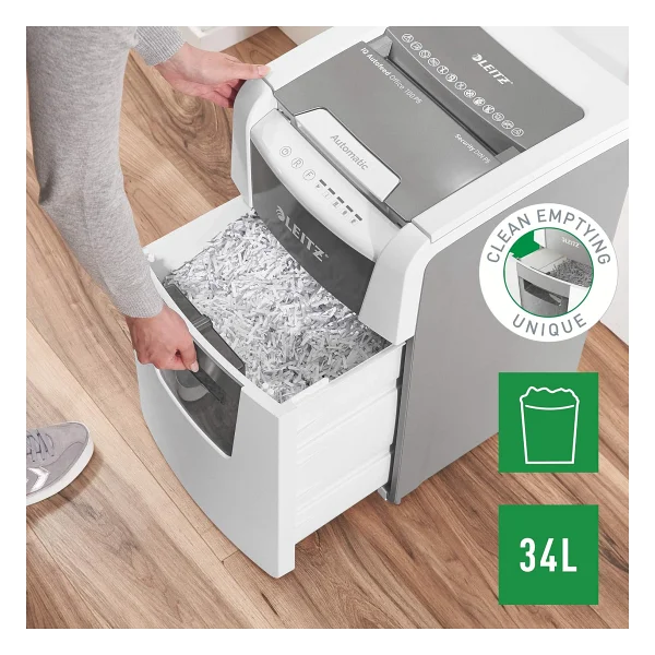 Leitz Iq Autofeed Office 100 P5 Evrak İmha Makinesi - Görsel 4