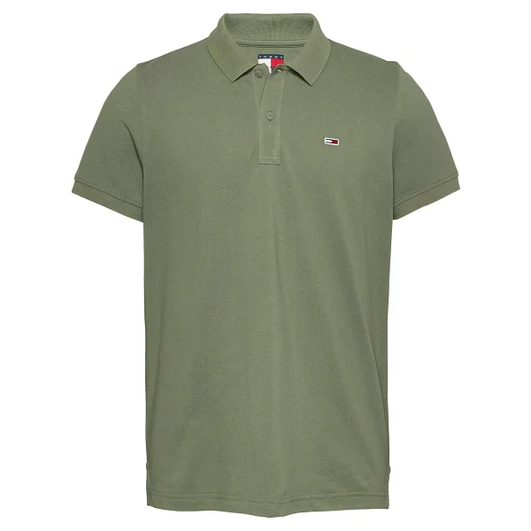 TOMMY HILFIGER TJM SLIM PLACKET POLO EXT Erkek T-shirt, Washed Black, L - Görsel 9