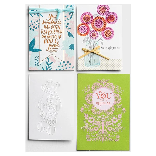 Dayspring - Thank You - Zarflı 8 Takdir Tebrik Kartı Çeşitleri (J4526) - Görsel 3