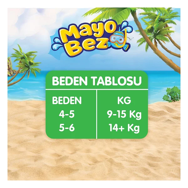 Molfix Swimming Pants 4-5 Numara 11'li Mayo Bez - Görsel 5